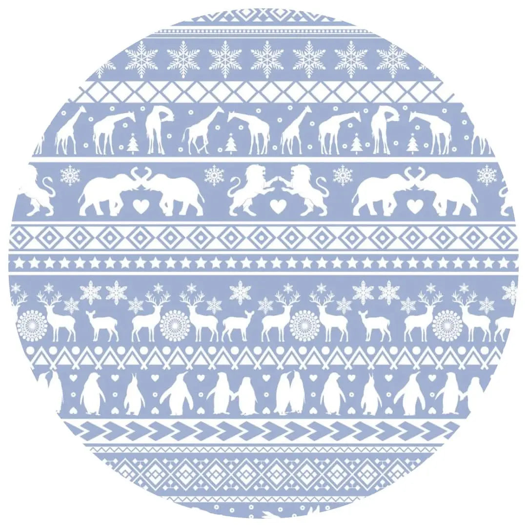 Bubble Baby Arctic Fair Isle | Adult Button Pajama Top - 