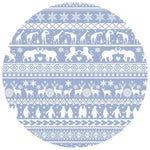 Bubble Baby Arctic Fair Isle | Adult Long Sleeve Lounge Top - 