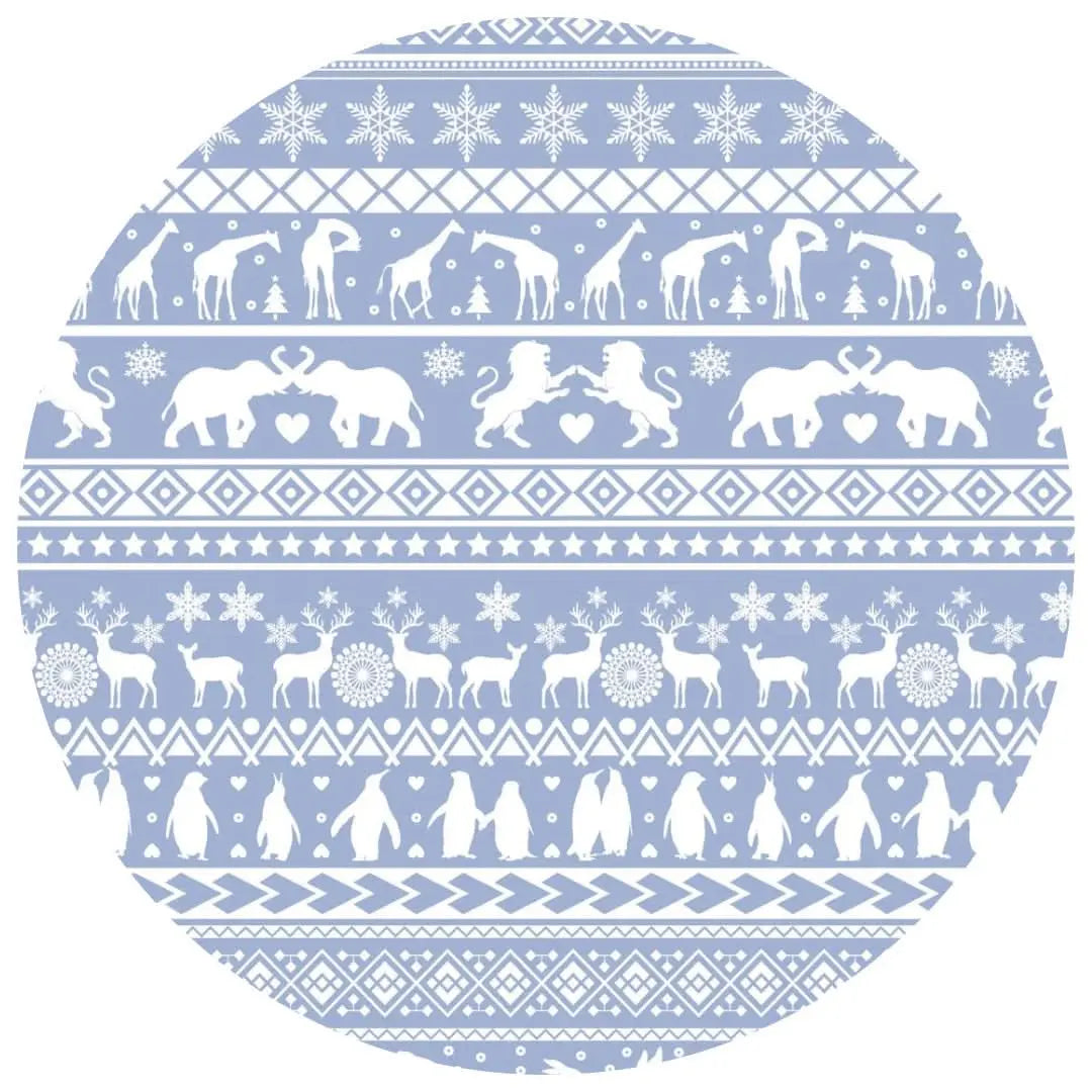 Bubble Baby Arctic Fair Isle | Adult Long Sleeve Lounge Top - 