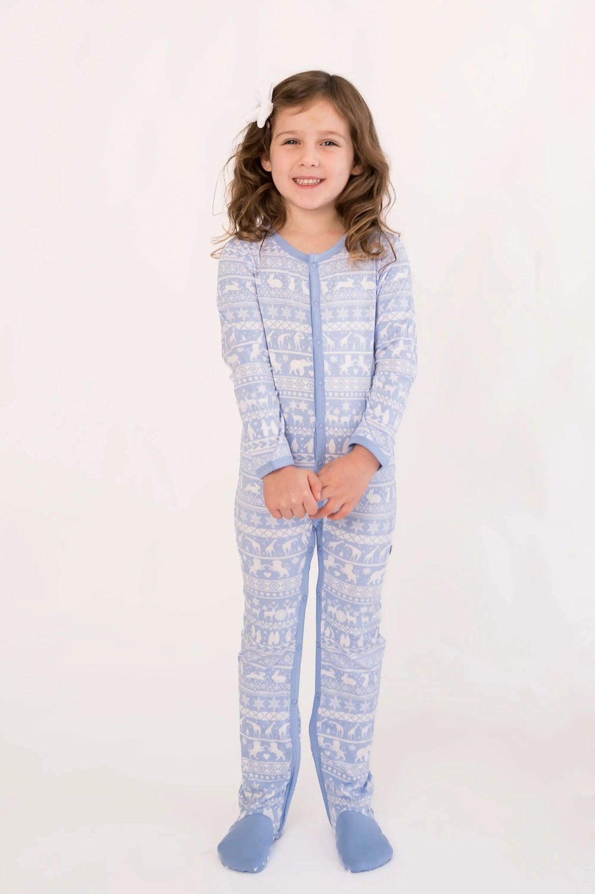 Arctic Fair Isle | Snap Footie - Sleeve, Nightwear, Child, Baby & Toddler Clothing, Smile | Everetts Place