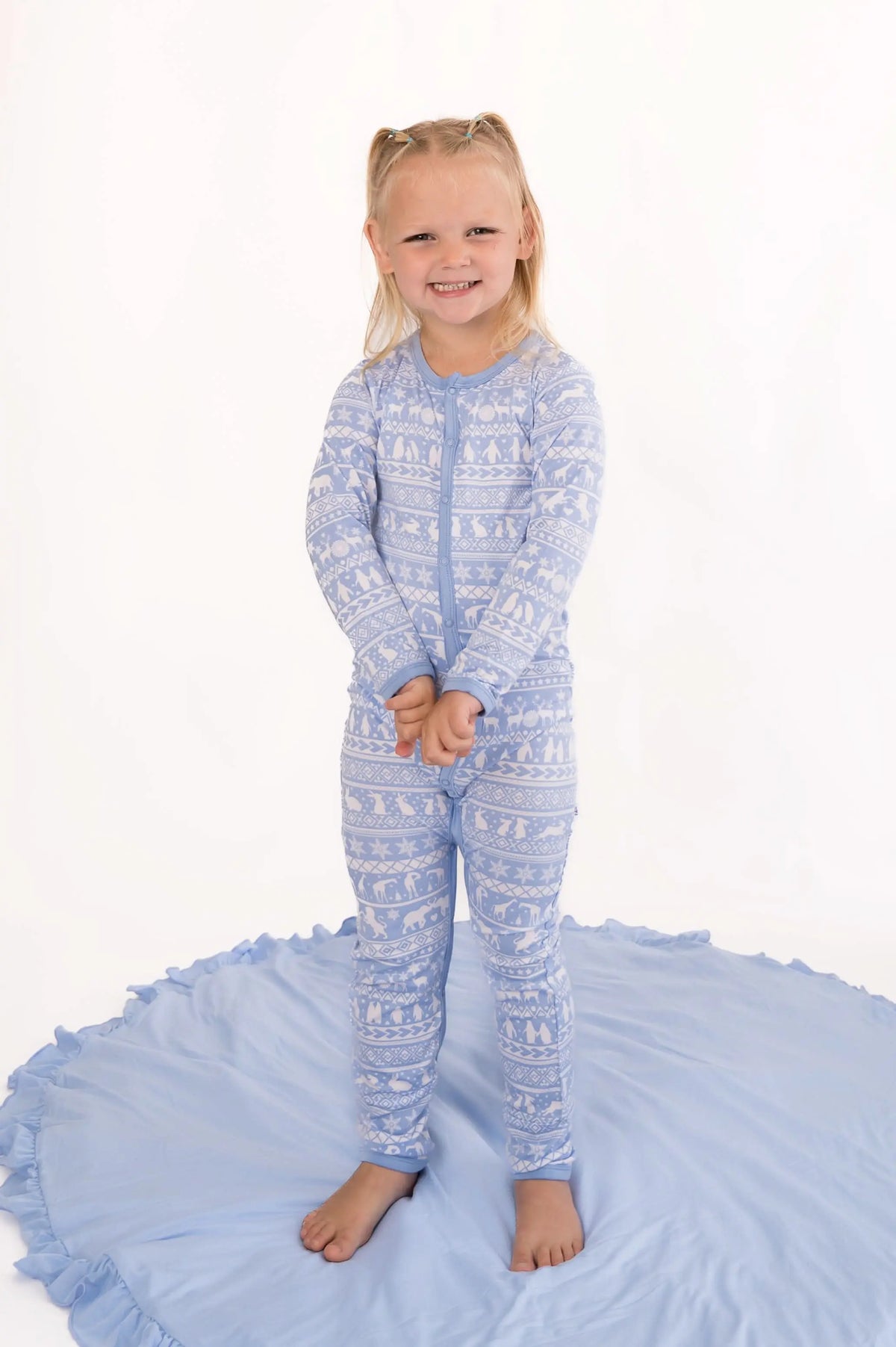Bubble Baby Arctic Fair Isle | Snap Romper - 