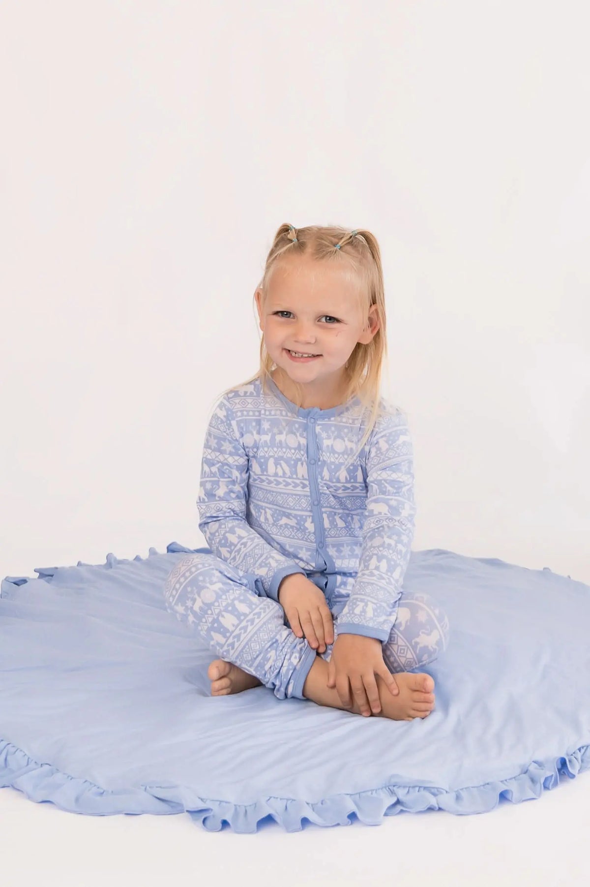 Bubble Baby Arctic Fair Isle | Snap Romper - 