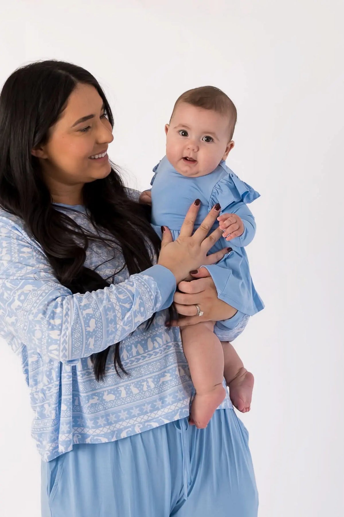 Bubble Baby Arctic | Long Sleeve Flutter Bodysuit Dress - 