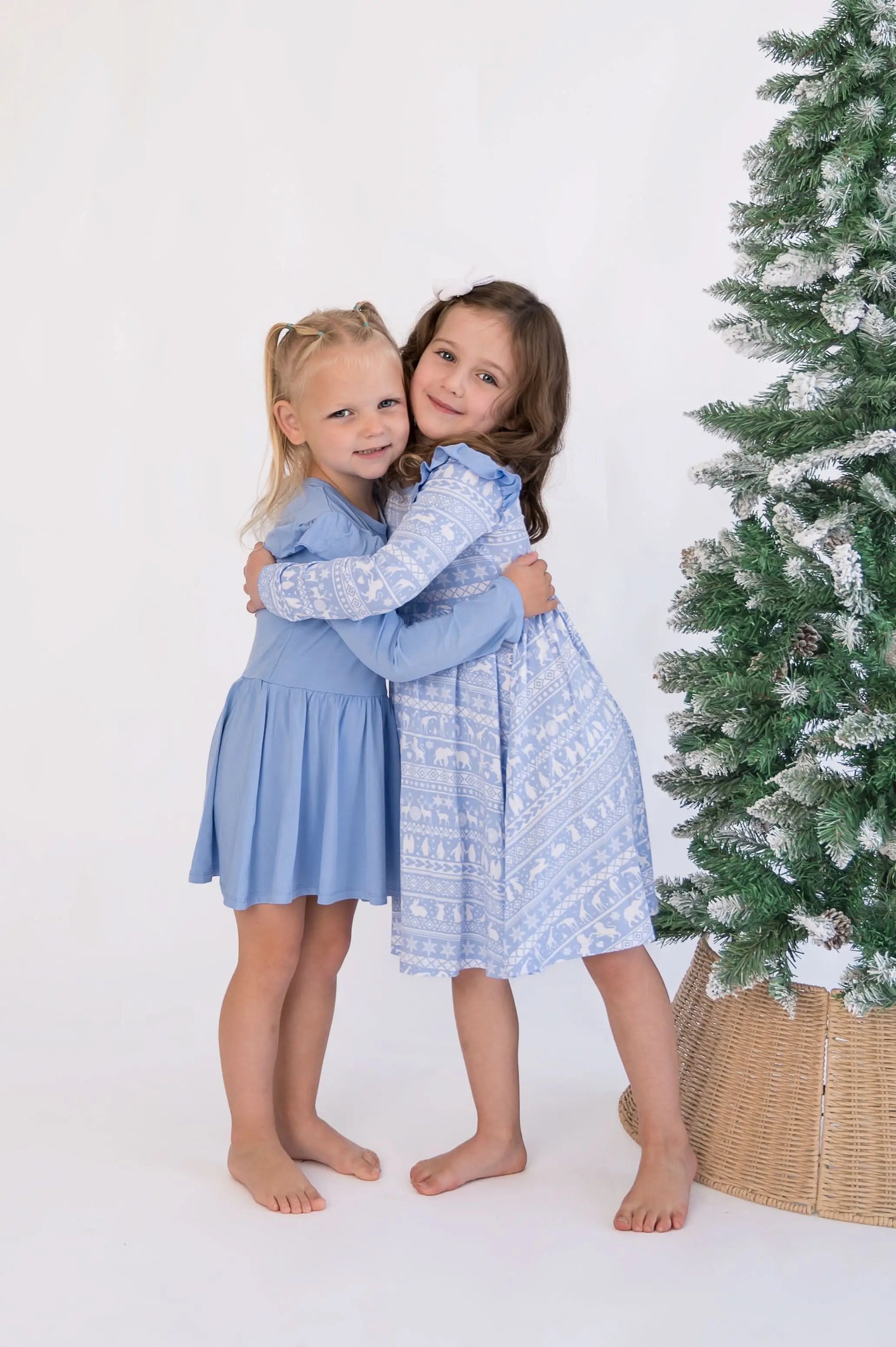 Bubble Baby Arctic | Long Sleeve Flutter Bodysuit Dress - 