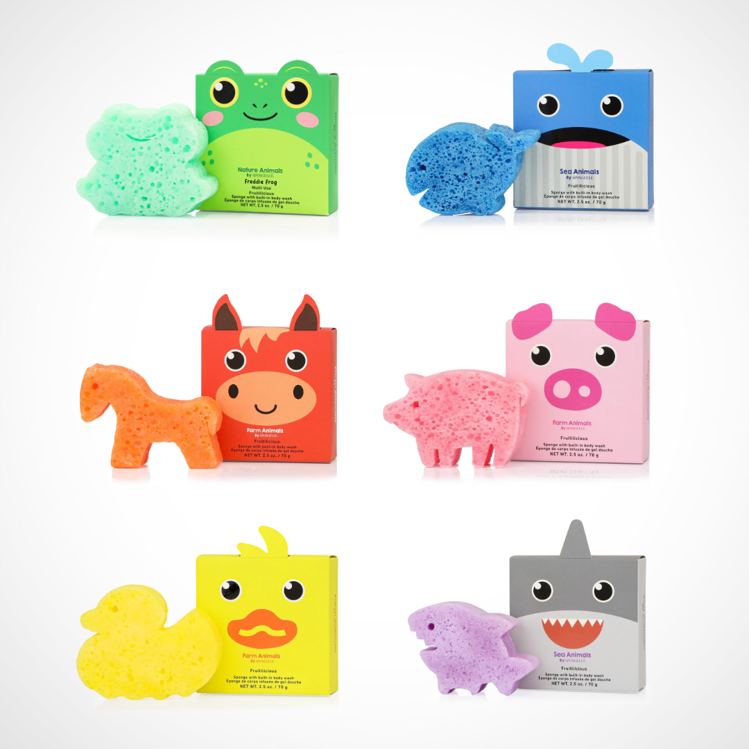 Friendly Animals Bath Buffer by Kolorful