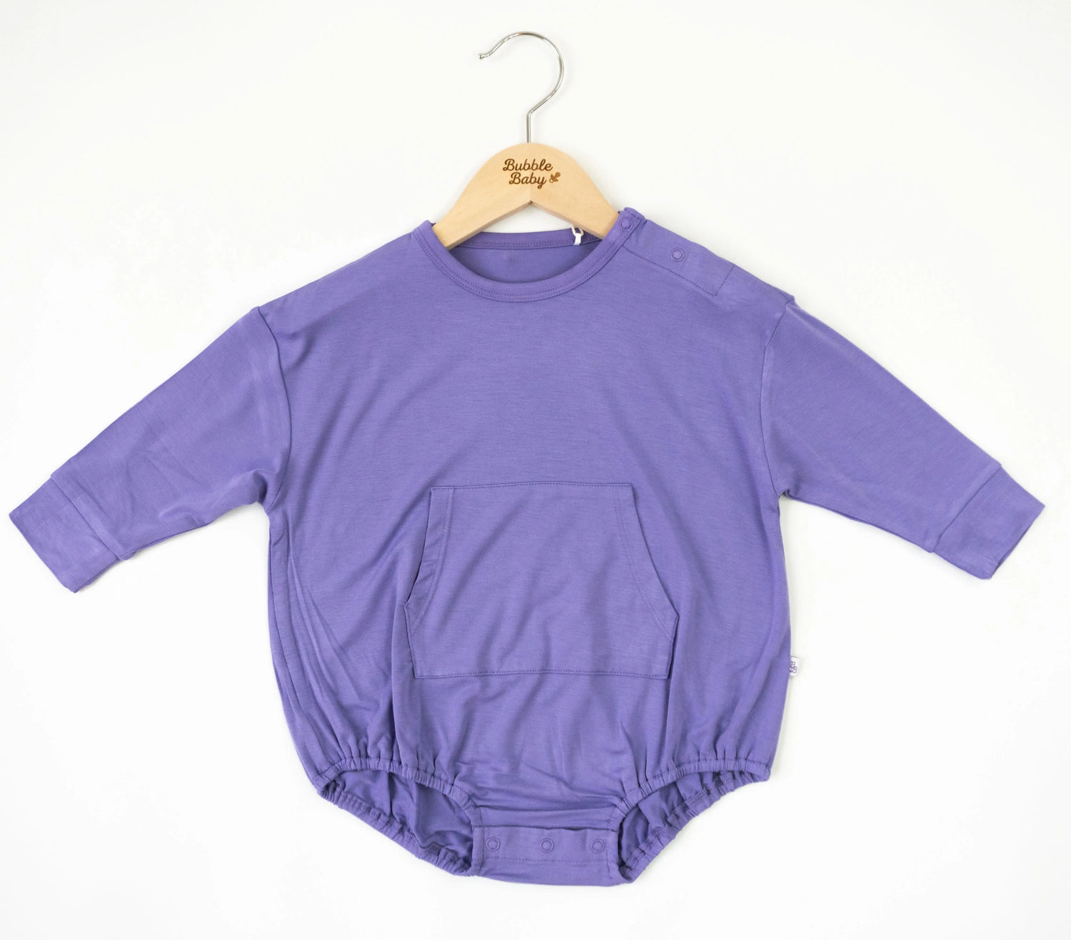 Aster | Long Sleeve Bubble Romper - Sleeve, Baby & Toddler Clothing, Textile, Pink, Purple | Everetts Place