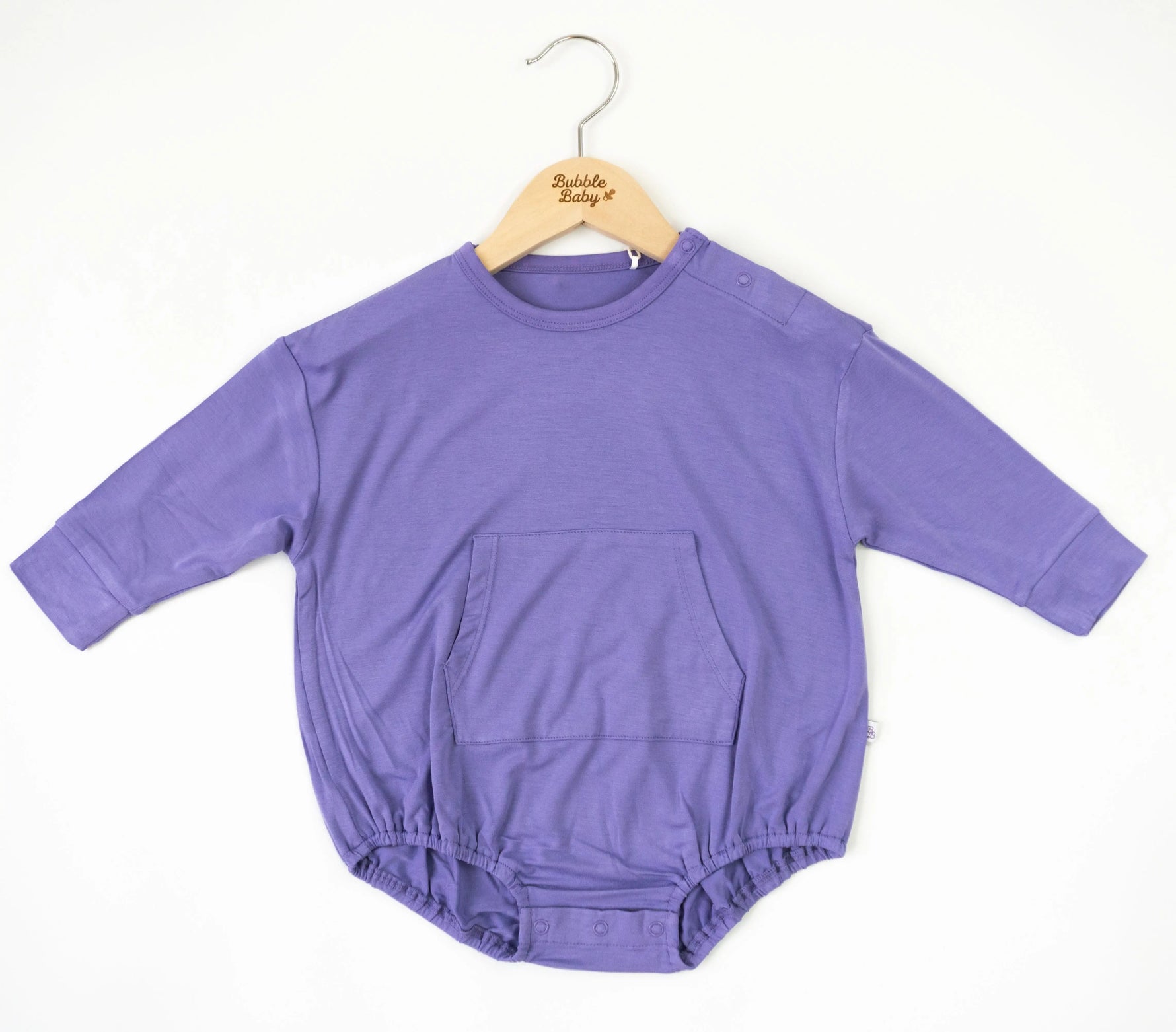 Aster | Long Sleeve Bubble Romper - Sleeve, Baby & Toddler Clothing, Textile, Pink, Purple | Everetts Place