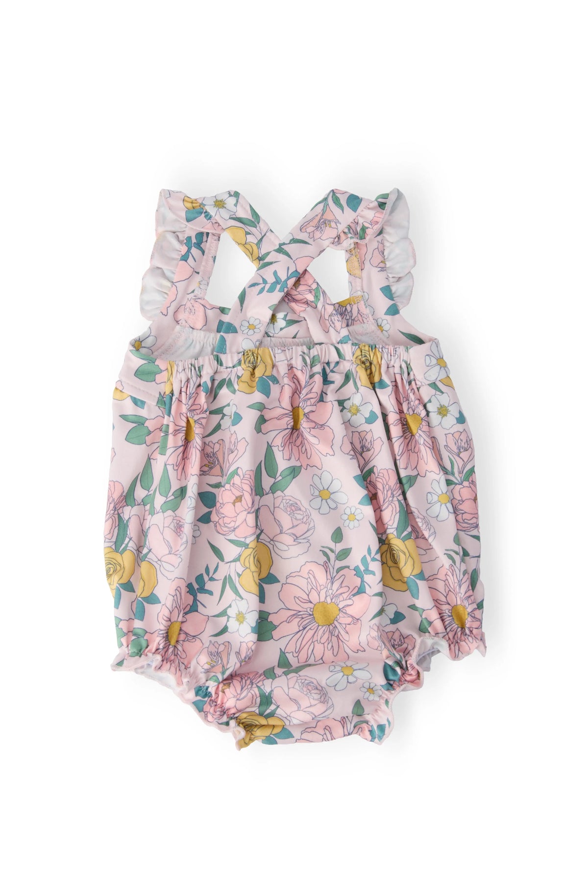 Mila & Rose ® Autumn Breeze Ruffle Cross Back Romper - 