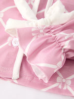 Rylee Faith Designs Autumn Check Bow Girls Lapel Pajamas - Apparel & Accessories > Clothing > Sleepwear & Loungewear > Pajamas Pajamas