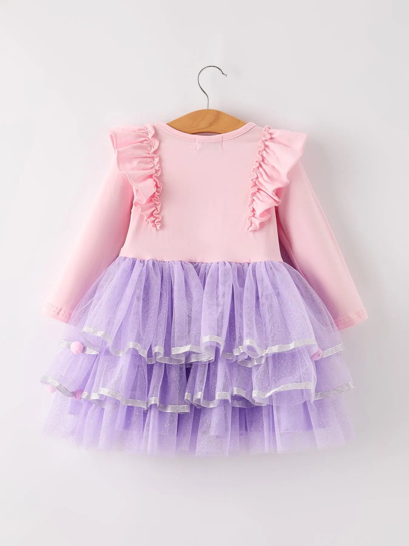 Autumn Thanksgiving Tulle Pink Purple Girls Long Sleeve Dress Rylee Faith Designs Everetts Place: Online Boutique