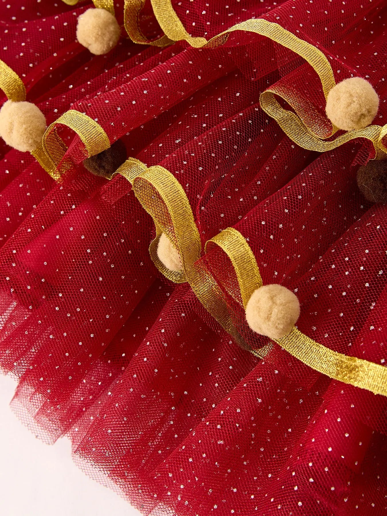 Autumn Thanksgiving Tulle Red Girls Long Sleeve Dress Rylee Faith Designs Everetts Place: Online Boutique
