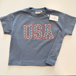 USA Stars Oversized Tee by Little Joy Co. at Everetts Place