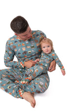 Men’s My First Adventure National Parks 2-Piece Pajama Set | Wildlife Sleepwear by Rayn’s Tiny Stitches