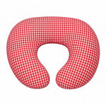 Red Gingham Ruffle Nursing Pillow Cover by Little Mae & Co