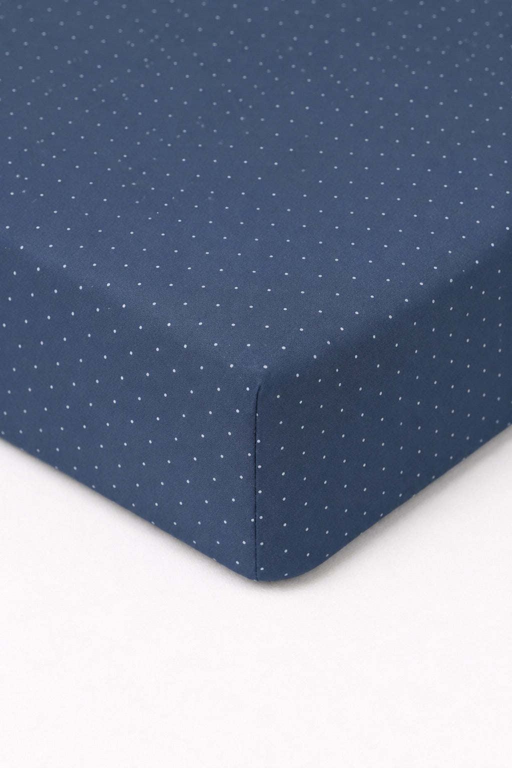 Denim Dot Crib Sheet by Little Mae & Co