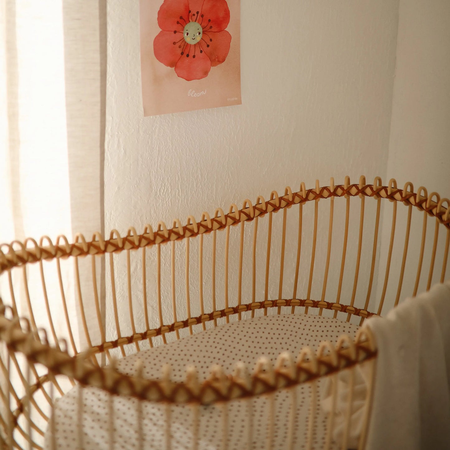 Extra Soft Bassinet Muslin Crib Sheet for Baby - 100 Percent Cotton Breathable Fabric Mushie