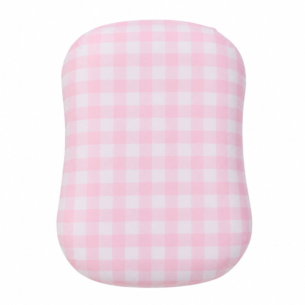 Light Pink Checkered Baby Lounger Cover by Little Mae & Co