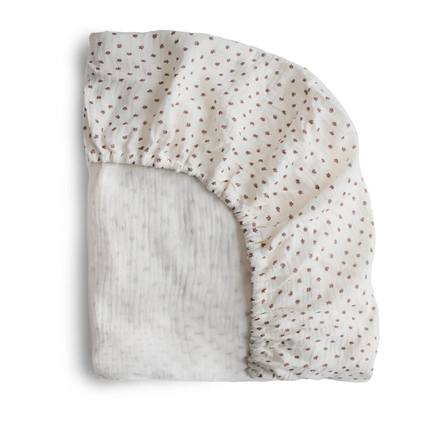Extra Soft Muslin Crib Sheet for Baby 100% Cotton Breathable and Cozy Mushie