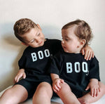 BOO Ghost Oversized Tee or T-Shirt Romper Little Joy Co. Everetts Place Boutique