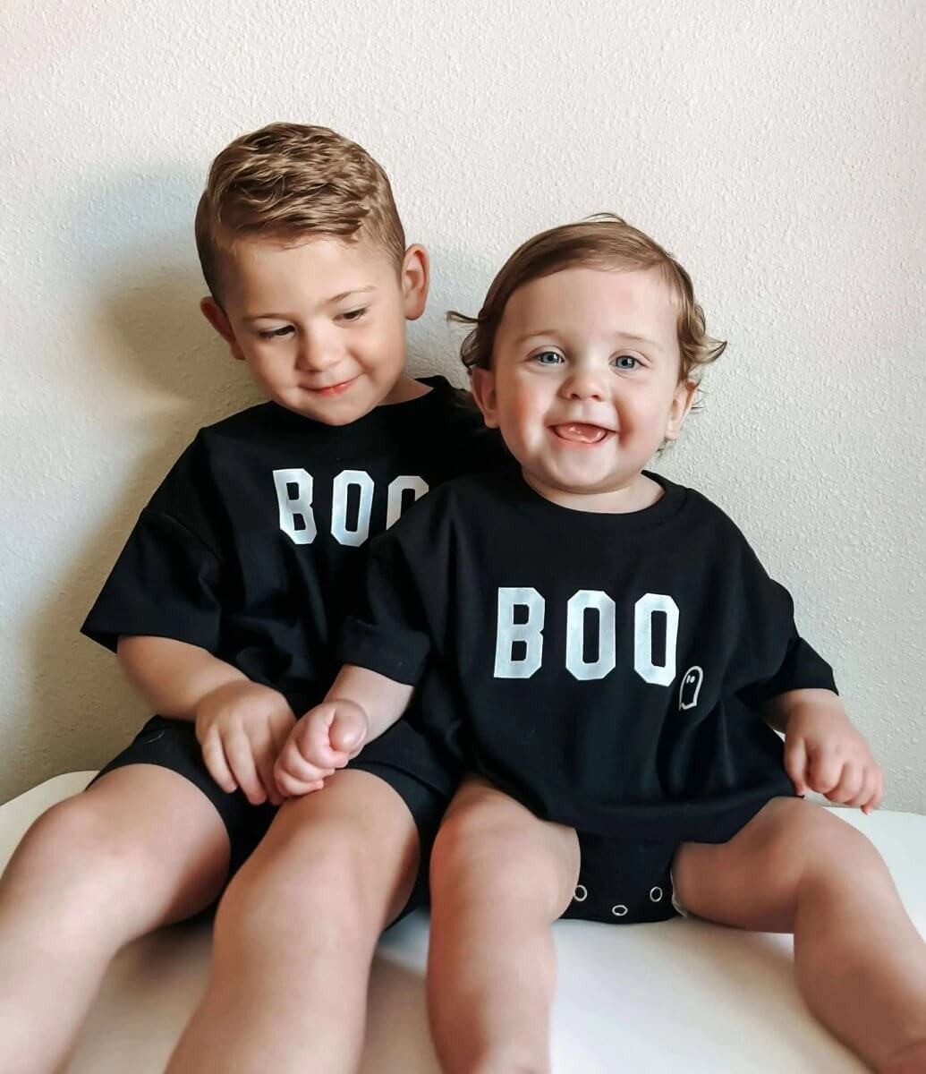 Little Joy Co. BOO Ghost Oversized Tee or T-Shirt Romper - Everetts Place Boutique - 