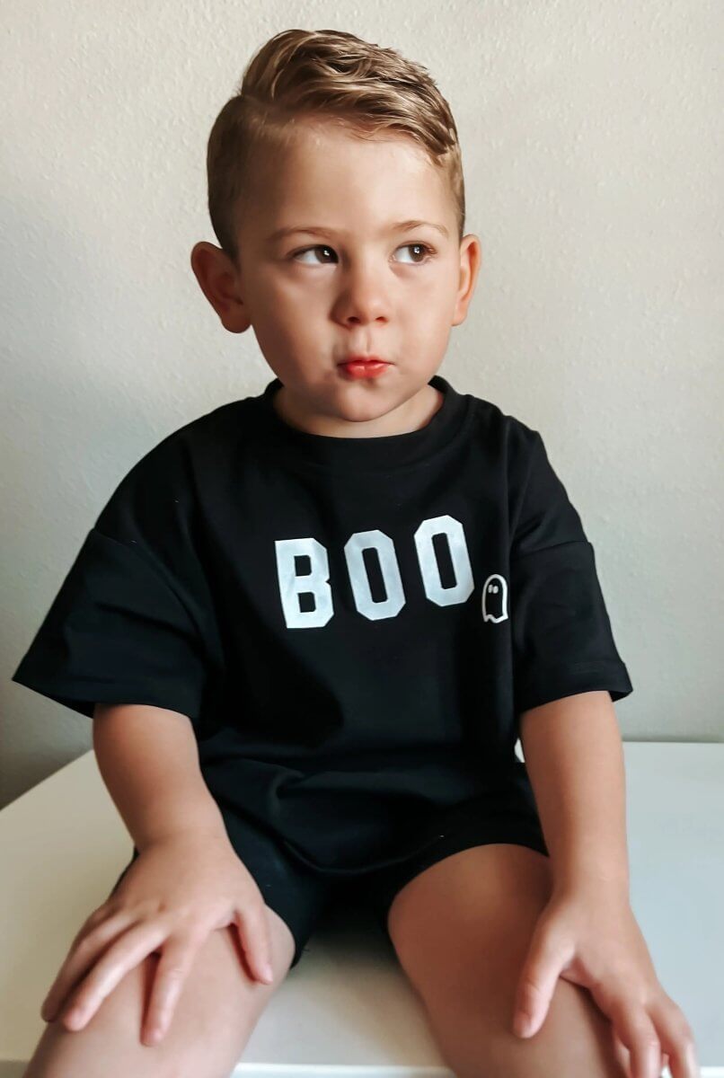 Little Joy Co. BOO Ghost Oversized Tee or T-Shirt Romper - Everetts Place Boutique - 