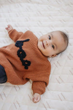 Little Joy Co. Little Joy Co. Hand - Embroidered BOO Chunky Knit Sweater For Kids - Everetts Place Boutique - 