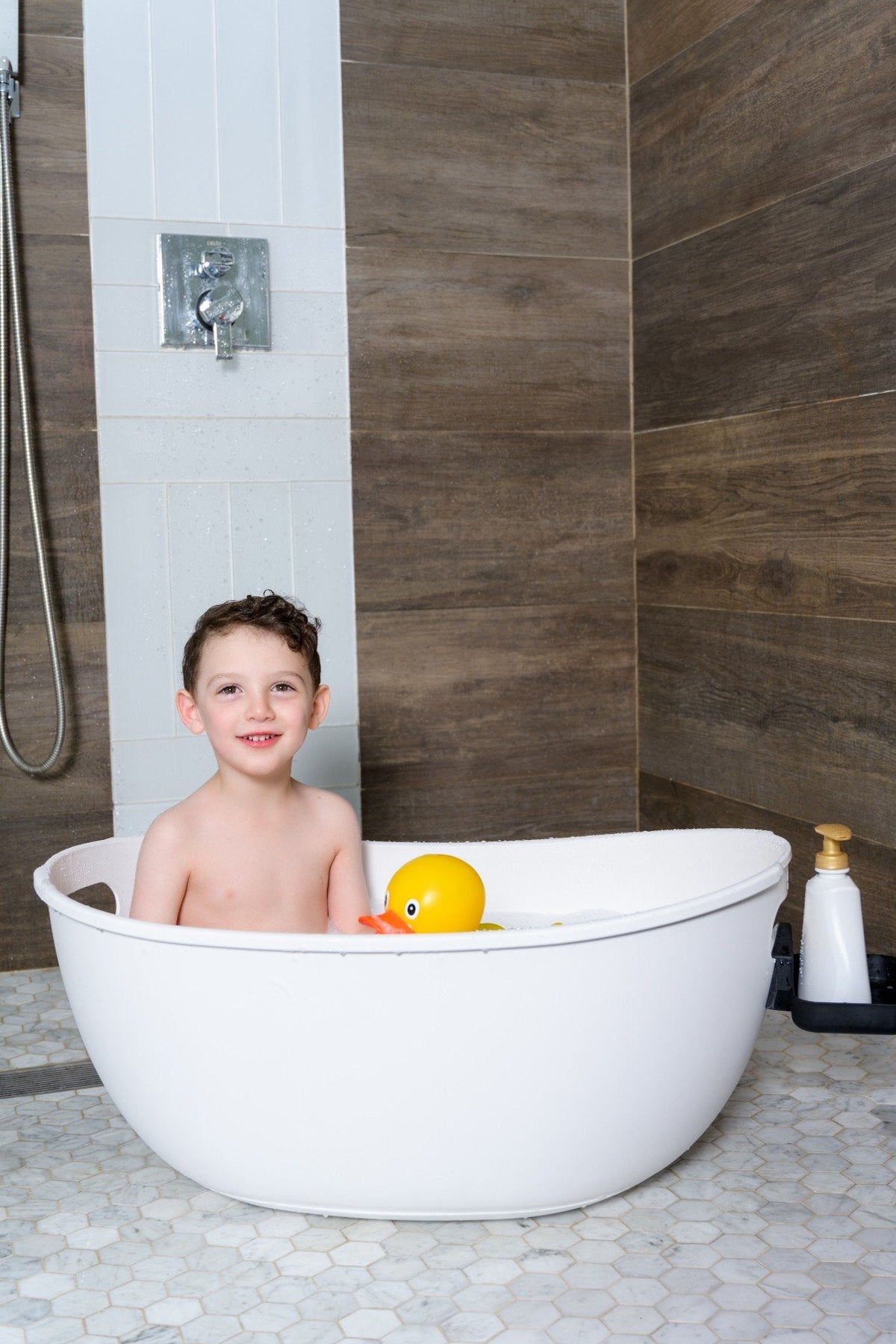 Elevated Ergonomic Baby Bathtub for Infants & Toddlers by Babu Bath