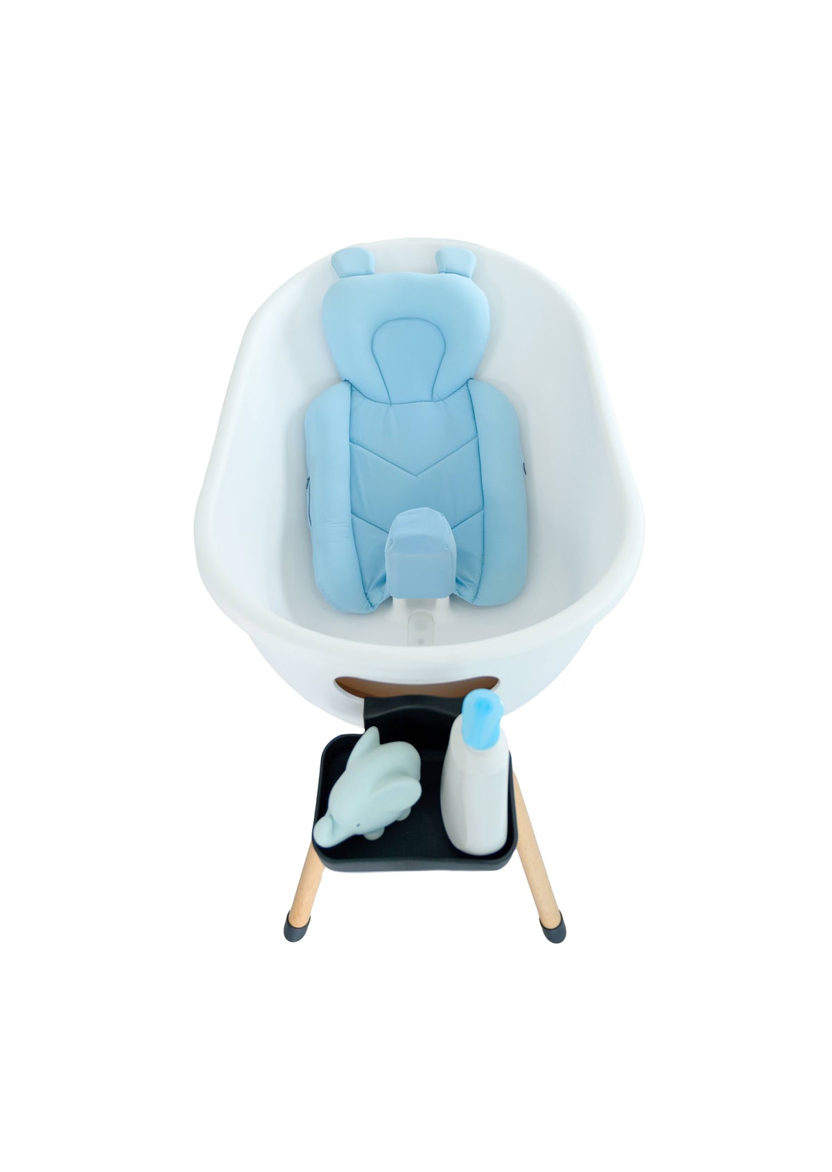 Elevated Ergonomic Baby Bathtub for Infants & Toddlers by Babu Bath
