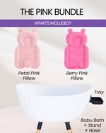 Elevated Ergonomic Baby Bathtub for Infants & Toddlers by Babu Bath