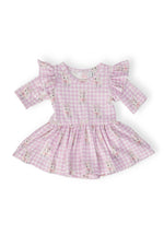 Mila & Rose ® Baby Bunnies 3/4 Sleeve Flutter Twirl Bodysuit - 