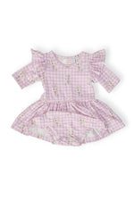 Mila & Rose ® Baby Bunnies 3/4 Sleeve Flutter Twirl Bodysuit - 