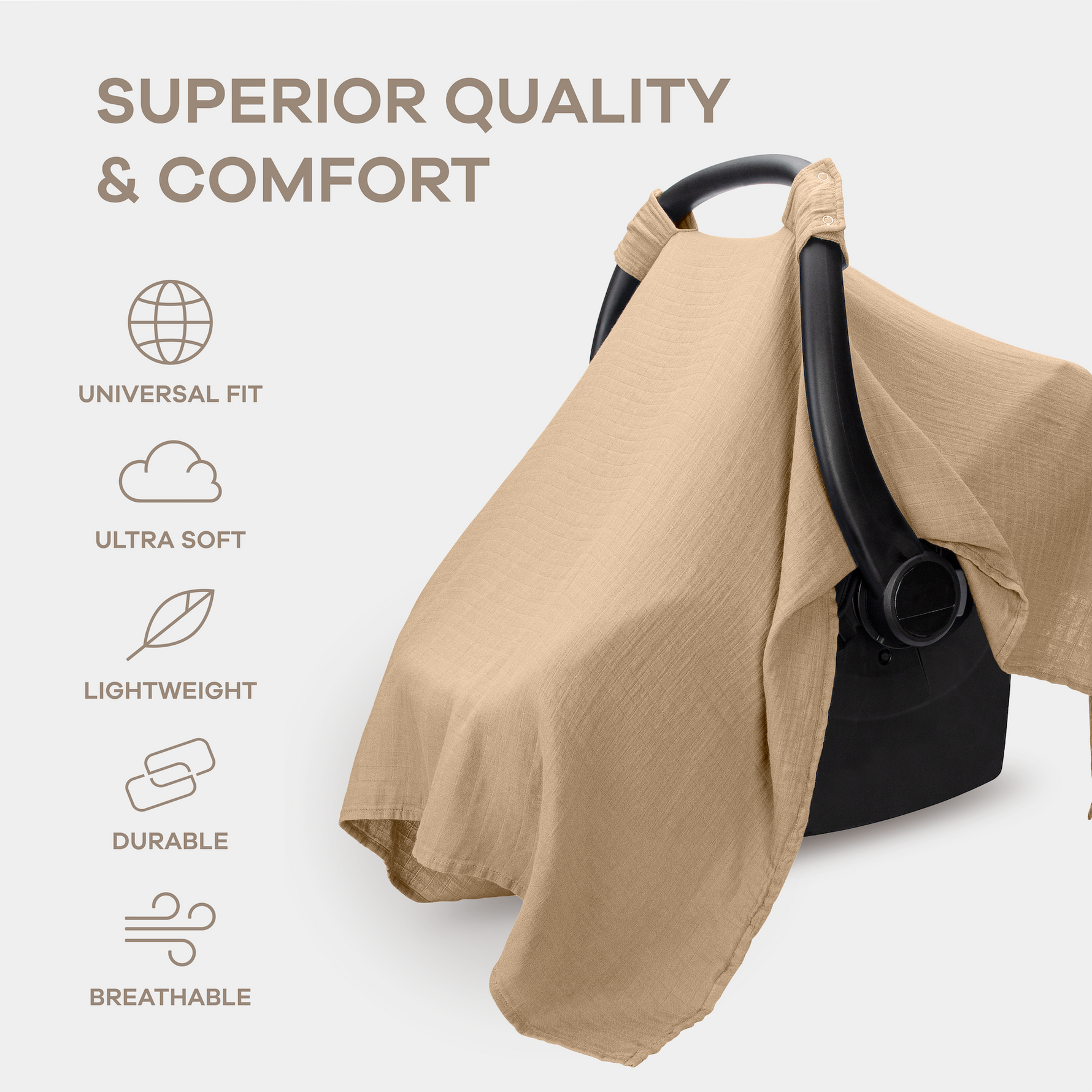 Baby Car Seat Cover Cedar Cozy Protection For Infants Comfy Cubs Everetts Place: Online Boutique