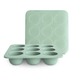 Mushie Baby Food Freezer Tray Silicone Storage with Measuring Marks 1.5 Ounce Cups - Home & Garden > Kitchen & Dining > Food Storage Baby Food Tray