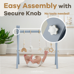 Baby Play Gym Pacific Blue by Comfy Cubs Wooden Pine Comfy Cubs Everetts Place: Online Boutique
