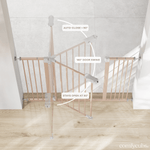 Comfy Cubs Baby Safety Gate Blush for Stairs Toddler Safe Pet Friendly - Everetts Place Boutique - 