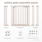 Comfy Cubs Baby Safety Gate Blush for Stairs Toddler Safe Pet Friendly - Everetts Place Boutique - 