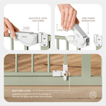 Comfy Cubs Baby Safety Gate Sage for Stairs by Comfy Cubs Elite - Everetts Place Boutique - 