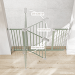 Comfy Cubs Baby Safety Gate Sage for Stairs by Comfy Cubs Elite - Everetts Place Boutique - 