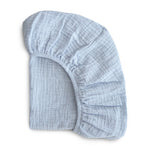 Mushie Extra Soft Bassinet Muslin Crib Sheet for Baby - 100 Percent Cotton Breathable Fabric - Home & Garden > Linens & Bedding > Bedding > Bed Sheets crib sheets
