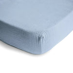 Mushie Extra Soft Muslin Crib Sheet for Baby 100% Cotton Breathable and Cozy - Home & Garden > Linens & Bedding > Bedding crib sheets