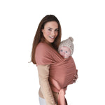 Mushie Organic Cotton Baby Wrap for Bonding and Comfort with Built-In Pocket - Baby & Toddler > Baby Transport Accessories > Baby Transport Liners & Sacks Baby Wrap