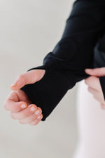 Balanced Black Ruffle Full Zip Active Jacket For Girls Mila & Rose ® Everetts Place: Online Boutique