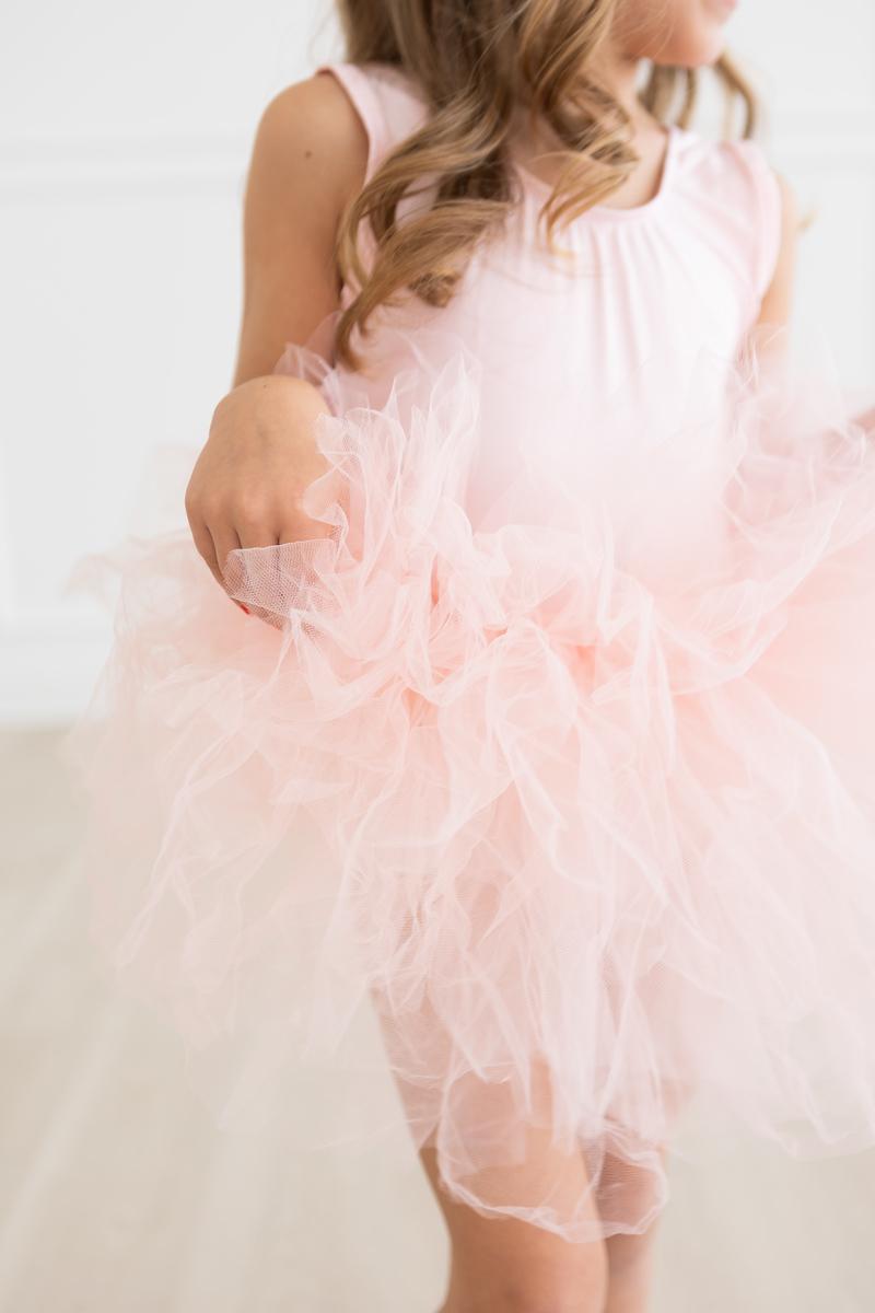 Mila & Rose ® Ballet Pink Tank Tutu Leotard for Girls Mila Rose Dancewear - Everetts Place Boutique - 
