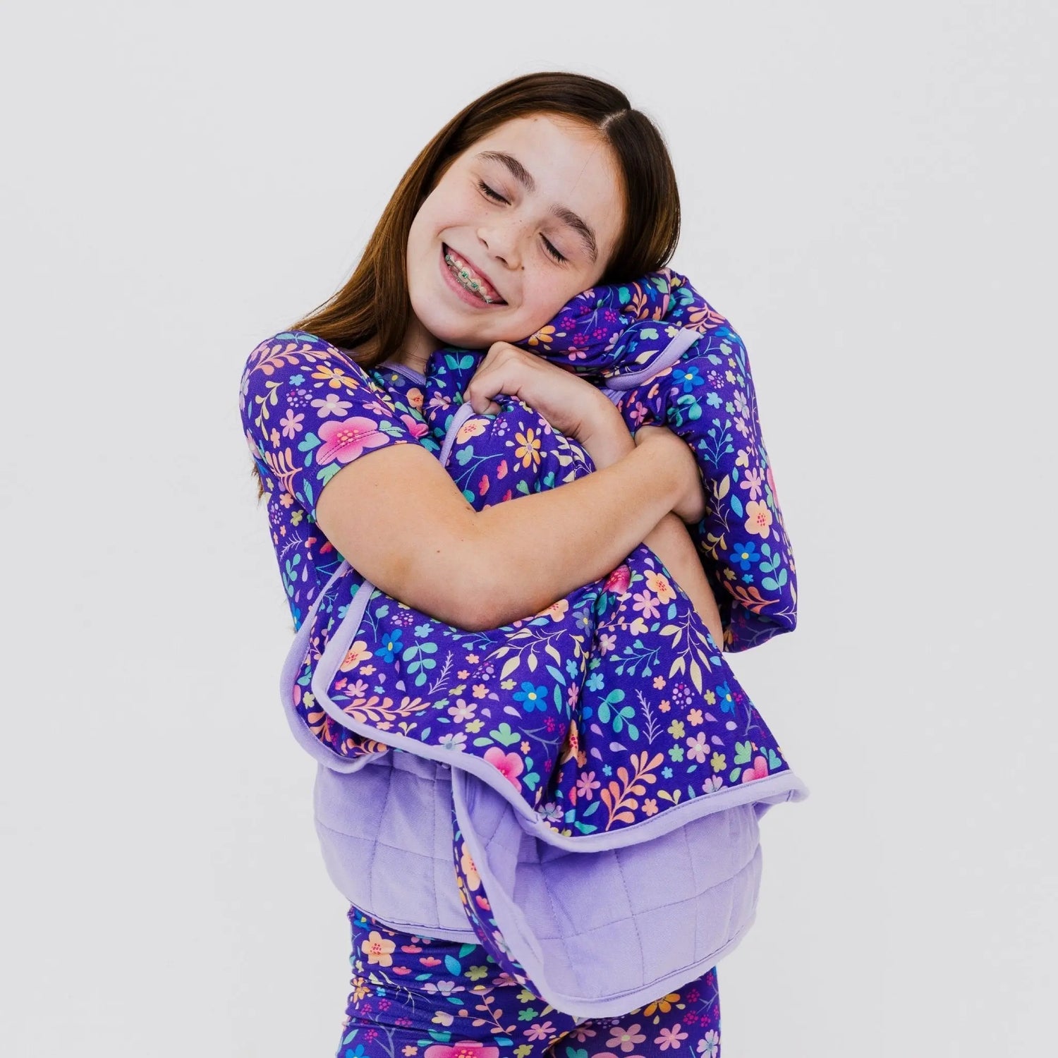 Bam & Stitch Orchid Gardens Kids Blanket - 