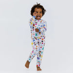 Bam & Stitch Children of the World Bamboo Long Sleeve Pajamas | Global Travel Set - 
