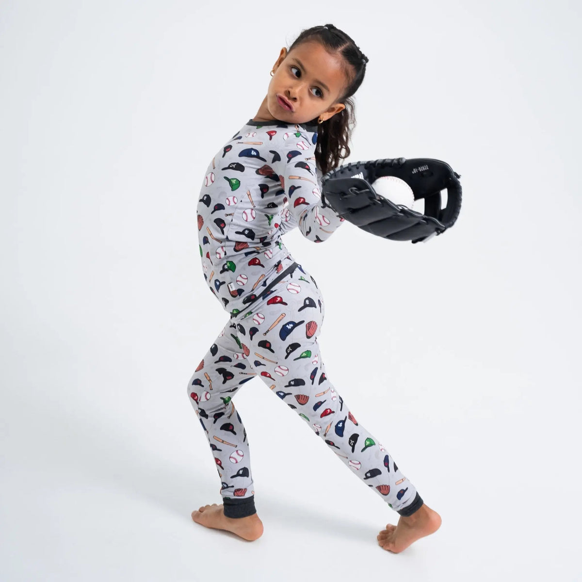 Bam & Stitch Major League Buddies Long Sleeve Pajamas - 
