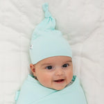 Bam & Stitch Ocean Breeze Bamboo Baby Hat | Soft Mint Green Beanie - 