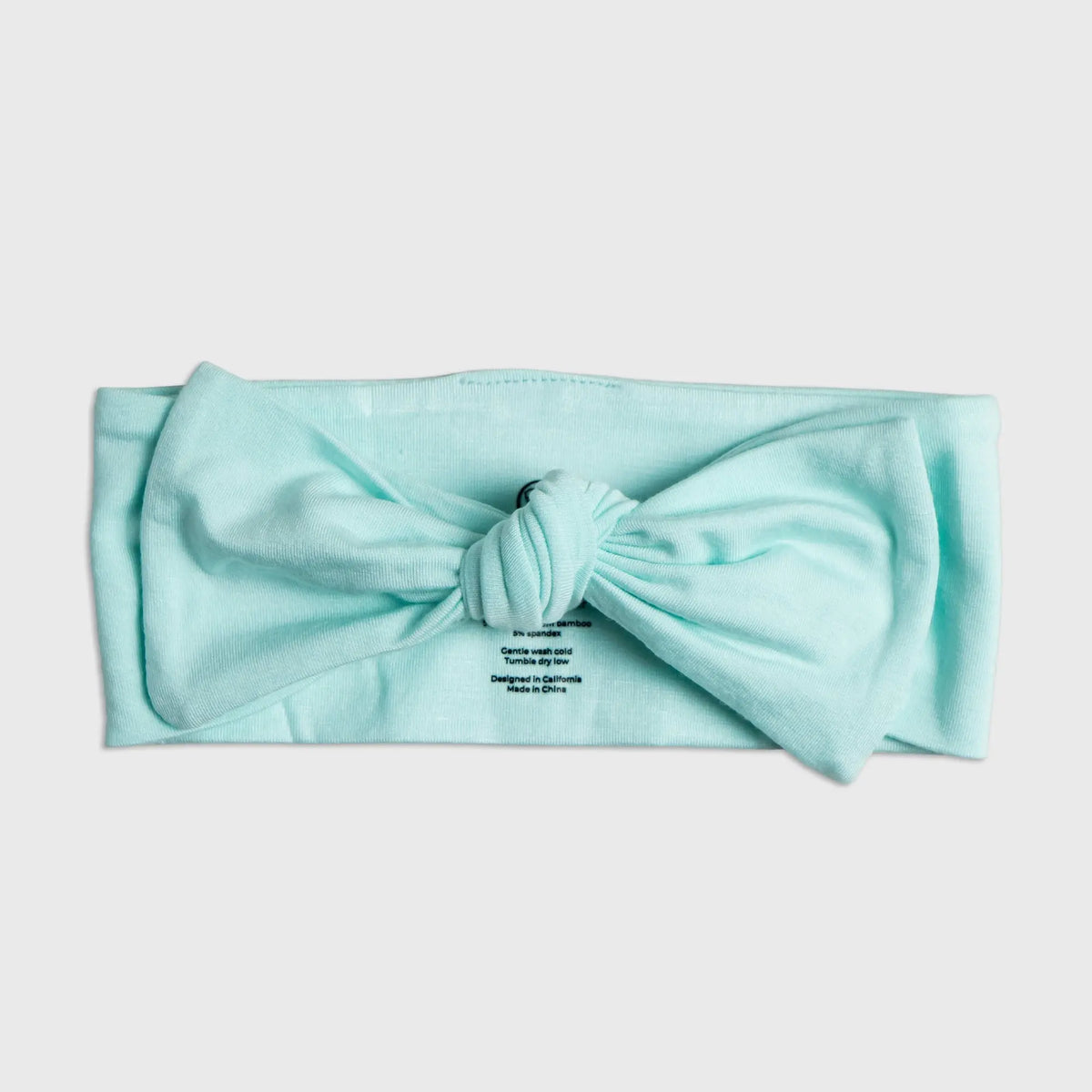 Bam & Stitch Ocean Breeze Bamboo Bow Headband | Mint Green Baby Accessory - 