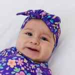 Bam & Stitch Orchid Gardens Bow Headband - 