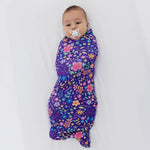 Bam & Stitch Orchid Gardens Swaddle - 